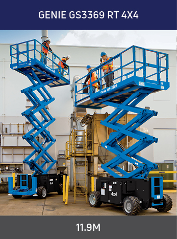 4×4 diesel scissor lift