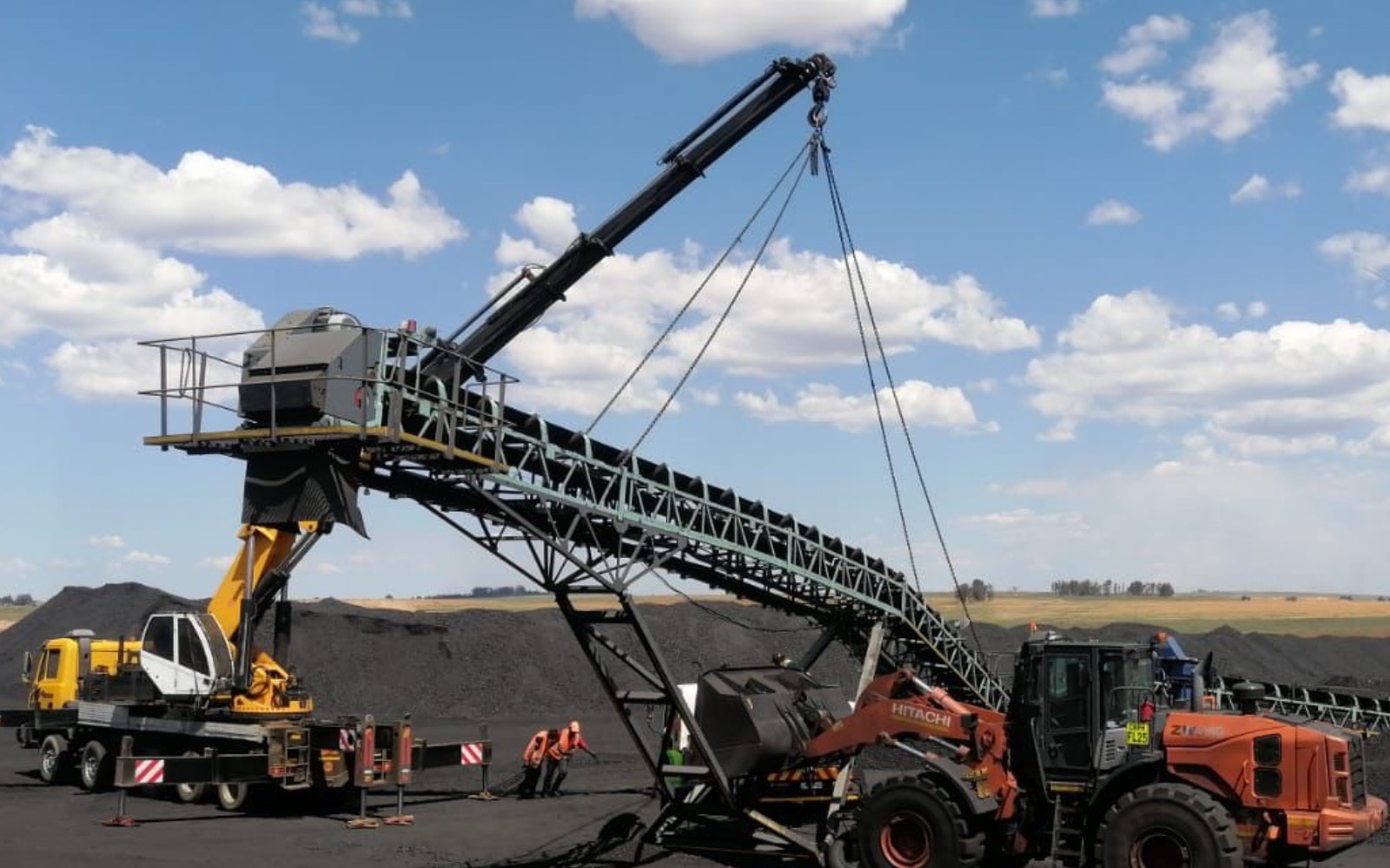 CMK crane crew working on a Durban industrial site — KZN manufacturing belt