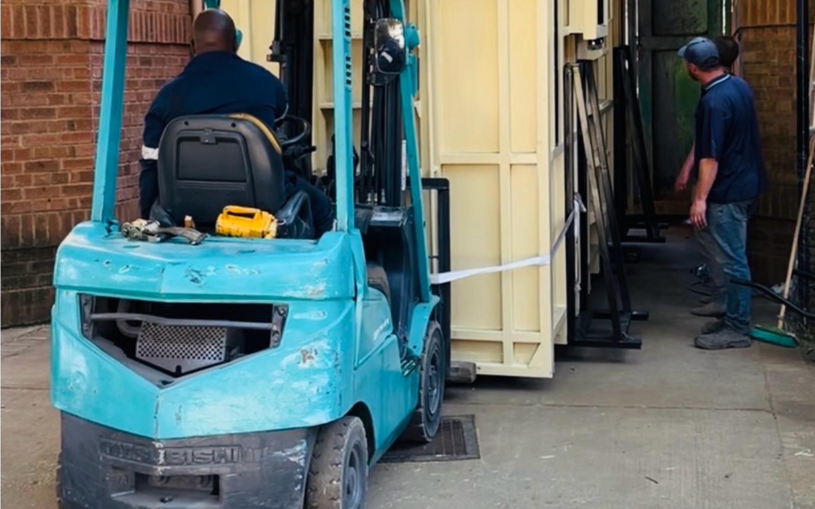 Forklift work supporting an elephant relocation — Pretoria Zoo to wildlife reserve