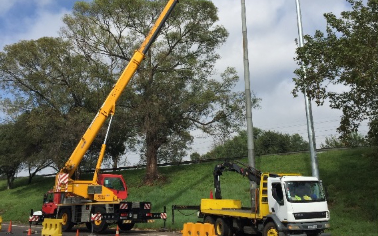 CMK crane crew working on a Johannesburg industrial site